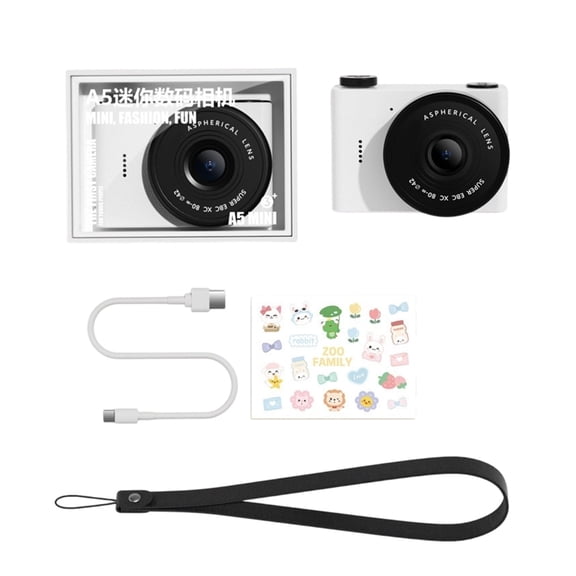 Mini Camera 720P Video Recorder Digital Camcorder 1.54inch LCD Display Double Lens Portable Tiny Camera for Travel/Vlog