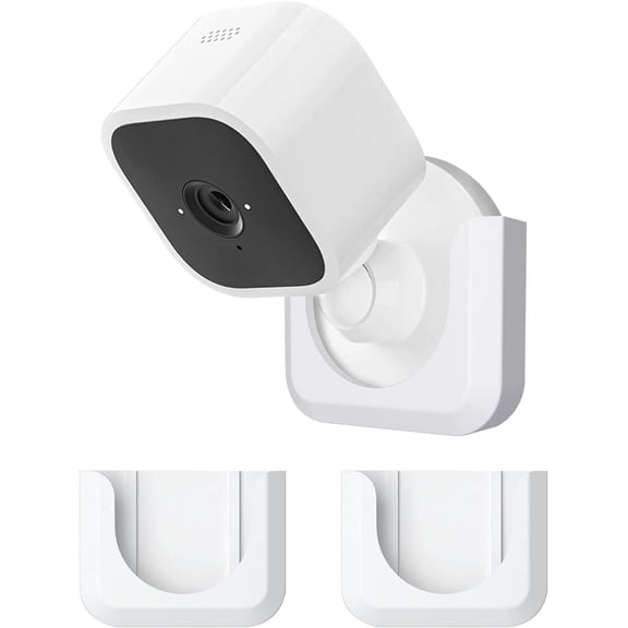 Mini Camera Adhesive Wall Mount Bracket, Strong Adhesive Durable Camera Mount Stand for Mini Indoor Camera, No Drill, No Screws (for Mini-White)