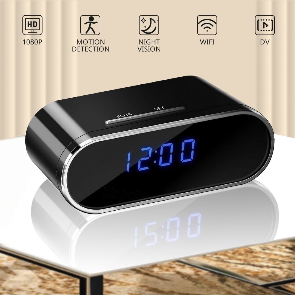 Mini Camera Clock, MDHAND Camera Video Recorder HD 1080P WIFI Alarm