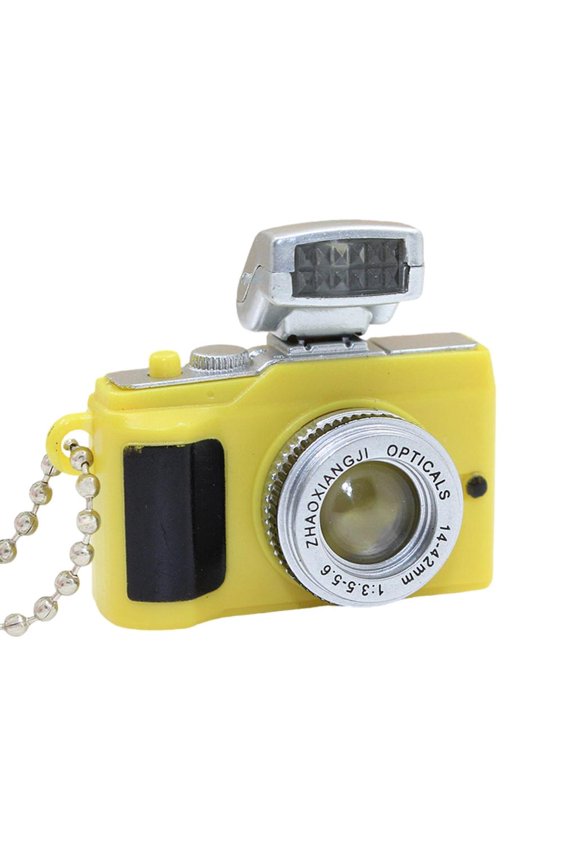 Mini Camera Keychain Auditory Toy for Children Nighttime Safety Key Accessory