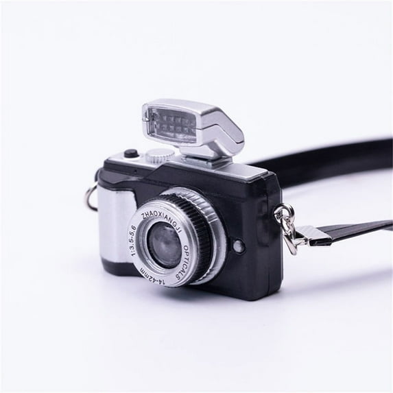 Mini Camera Keychain Car Key Chain Key Ring LED Flashlight Colorful Kaca Key
