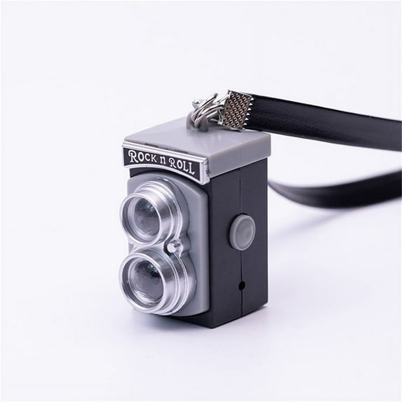 Mini Camera Keychain Car Key Chain Key Ring LED Flashlight Colorful Kaca Key