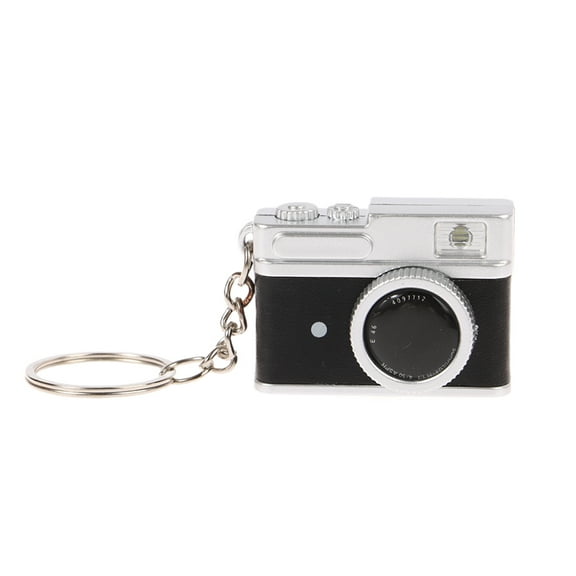 Mini Camera Keychain Dollhouse SLR Camera Model W/Shutter Flash Camera Keyring Bag Pendant Necklace Pendant Doll Dress Up Toy