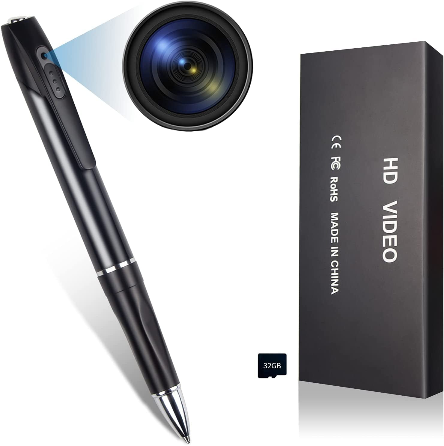 Mini Camera Pen, Hidden Camera, Mini Camera, Battery Life 170 Minutes