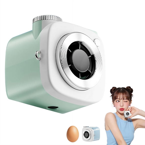Mini Camera Shaped Portable Fan with Lanyard,Portable Mini Handheld & Neck Fan with 199-Speed Cooling,Cute Compact HandheldFan,Lightweight PersonalFan for Outdoor,Office,Desk Use