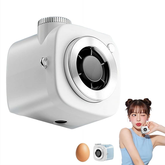 Mini Camera Shaped Portable Fan with 199-Speed Turbo Cooling, Compact & Lightweight Design for Outdoor, Office and Desk Use