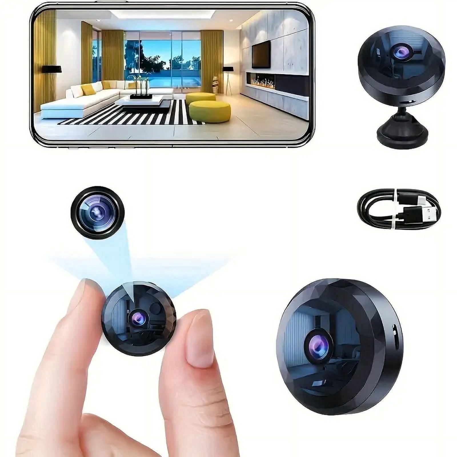 1080P Camera Wireless Portable Indoor Outdoor Home Security Cameras, Night Vision