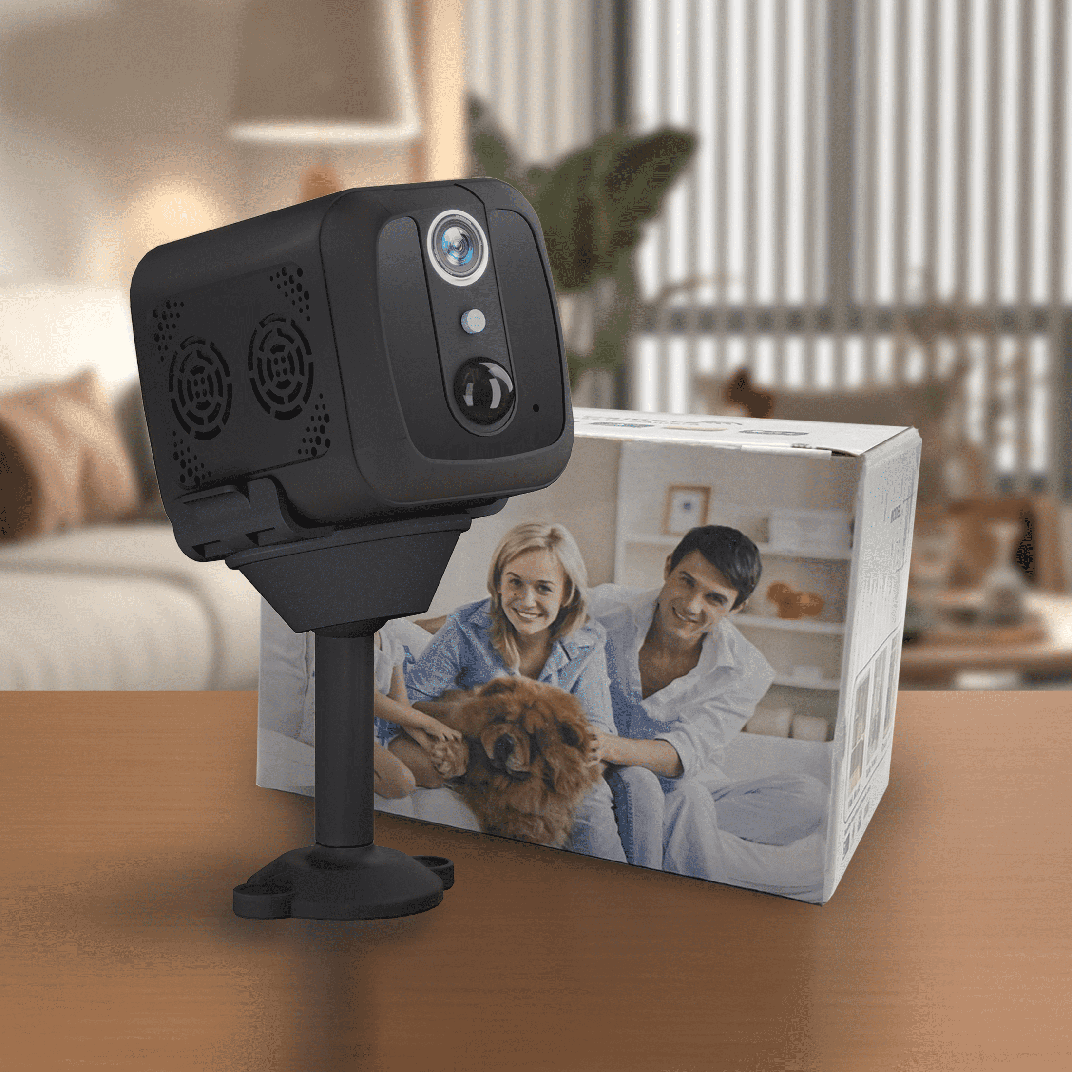 Mini Camera, Wireless Indoor Security Cam, Human Detection, App Control, Compact WiFi Spy Camera for Home/Nanny/Pet Monitoring