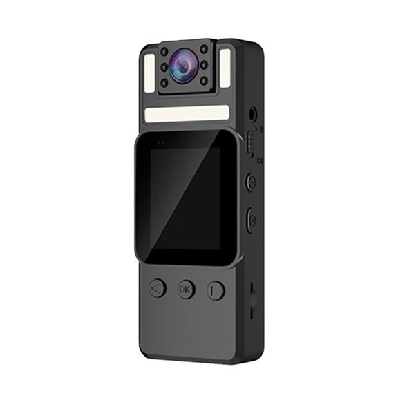 Mini Camera With HD IPS Screen 180Rotatable Len And Back Clip Full Hd Police Body Worn Camera Wearable Pocket Bodycam Camcorder ,Ultra HD