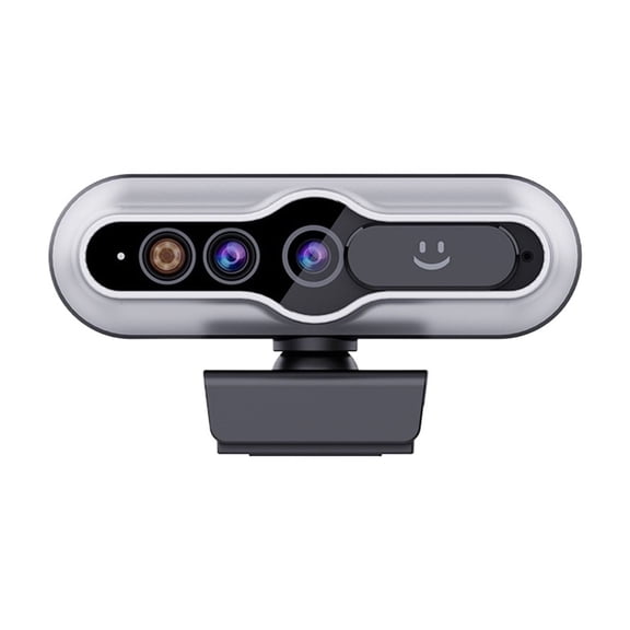 Mini Camera for PC, 2K Webcam with Face Recognition Autofocus Computer USB Camera Compatible Windows Hello,Built-in Mic