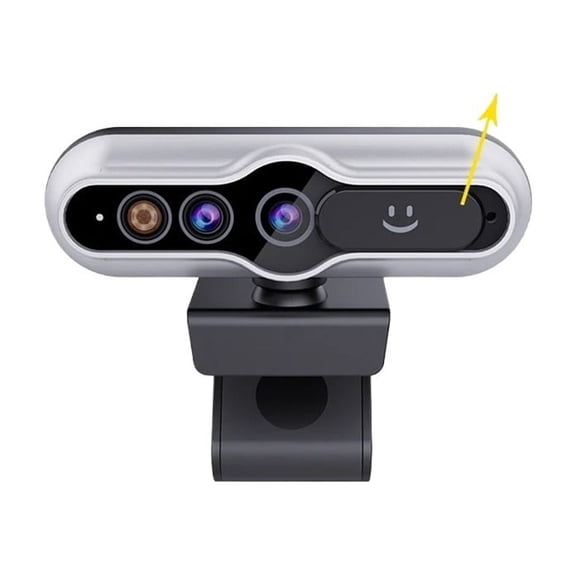 Mini Camera for PC, 2K Webcam with Face Recognition Autofocus Computer USB Camera Compatible Windows Hello,Built-in Mic
