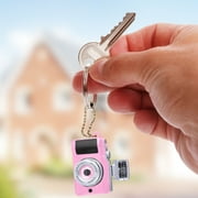 Mini Cameras Keychain,1.7x1.5Inch Hidden Cameras Necklace with Flashlights Sounds,Cars Keychain Accessorys,Practical and Stylish,Suitable Hang for Keys Chains,Bags and Schoolbag