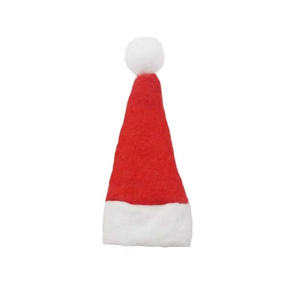 Mini Candy Cane Christmas Hat - Non-Woven Fabric, Small Size, Holiday Tree & Party Decoration