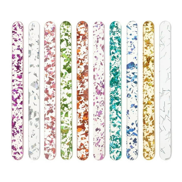 Mini Candy Canes Reusable Ice Lolly Sticks 25 Pcs Cream Acrylic Crystal Child