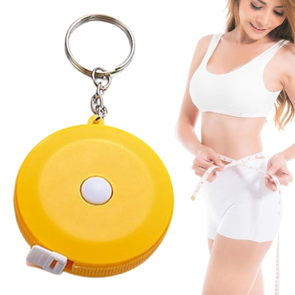 Mini Candy Color Measuring Tape - Compact Retractable Tape Measure - Small Pocket Measuring Tool - Orange
