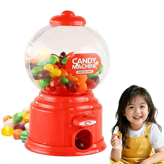 Mini Candy Dispenser,Cute Candy Machine for Desktop, The Perfect Creative Coin Money Saving Box Piggy Bank Gift for Friends Chocolate and Snack Stash Black,Funny Creativity Gift Box for Kids