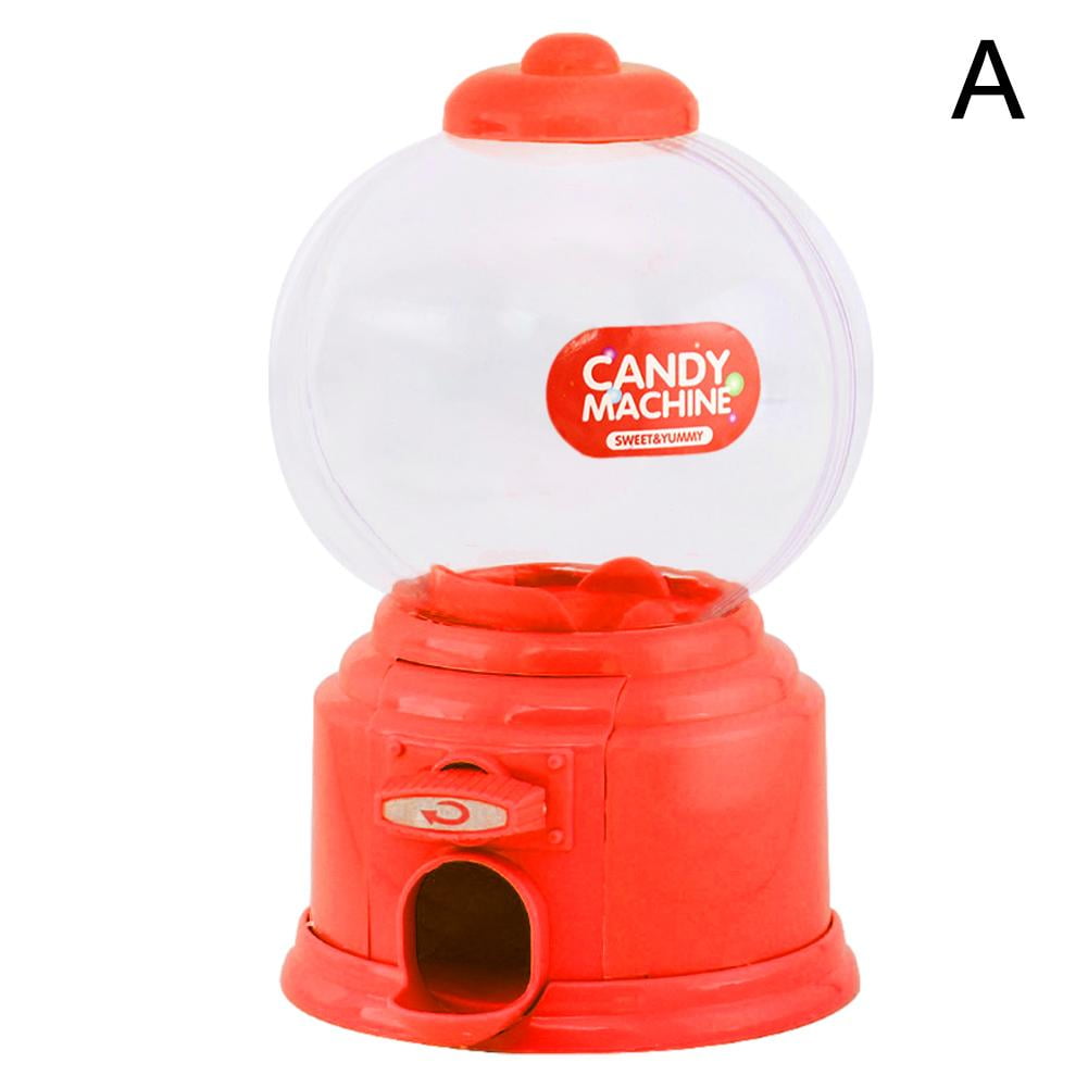 Mini Candy Machine Bubble Gumball Dispenser Coin Bank Kids Toy Chrismas Gifts嗉?O0R6