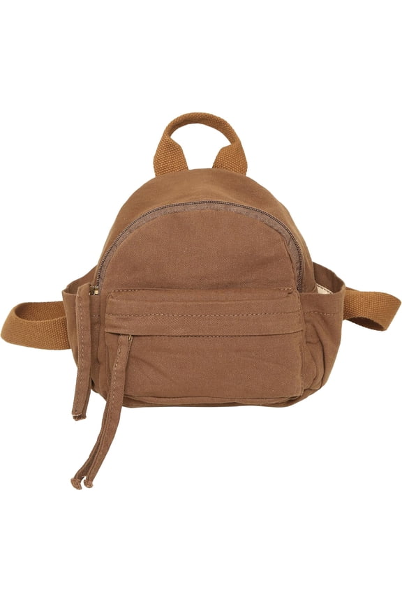 Mini Canvas Backpack for Women & Men - Casual Multi - Pocket Daypack for Daily Travel, School & Outdoor (Green)