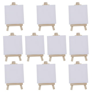 White Blank Stretched Canvas Chalkboard Easel Sign Tabletop Canvas Panels