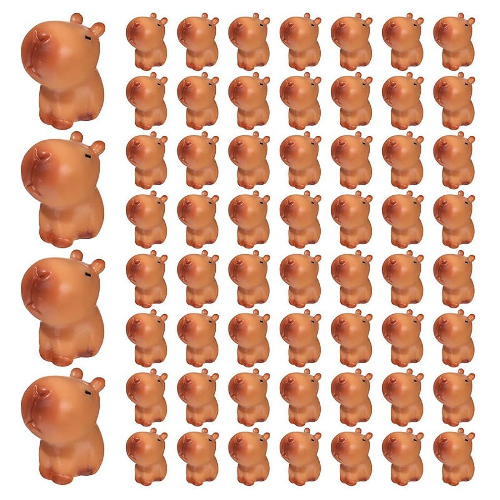 30 Stück Mini Capybara Figuren Aus Harz – Nachtleuchtende Tierstatuen, Ca. 2,5x1,5 Cm, Für Deko, Puppenhaus & Basteln