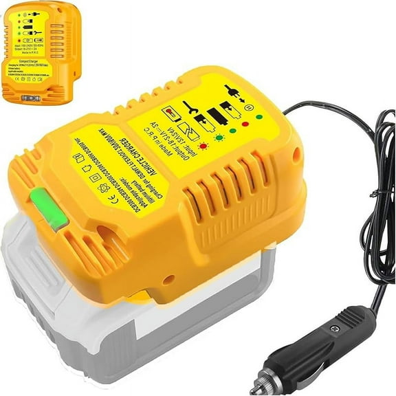 Mini Car Charger Compatible for Craftsman 20V Max V20 Lithium-Ion Battery Replacement for Craftsman 20V Max V20 Lithium-Ion Charger Station for Craftsman V20 Lithium Battery CMCB204 CMCB202 CMCB201