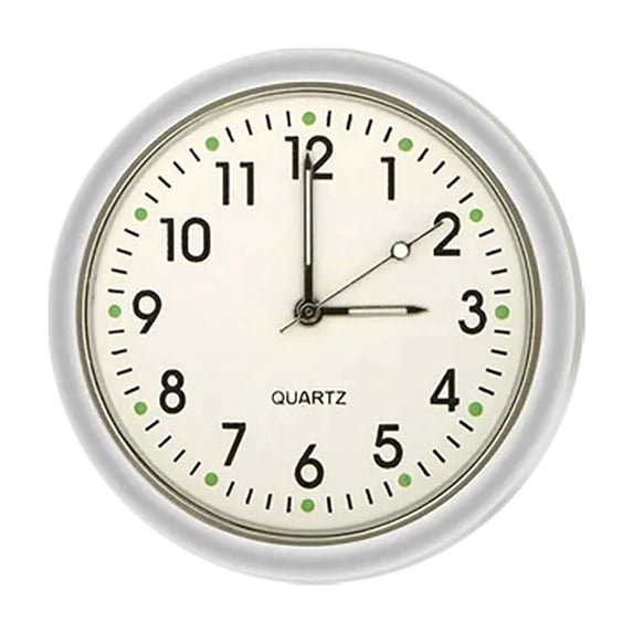 Mini Car Clock - LED Glow Car Vent Clip On Clock, 1.5 Inch Metal Dashboard Clock for Car Interior Decoration, Universal Fit