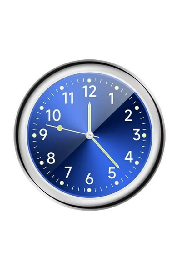 Mini Car Clock Stick On Dashboard | Luminous Vent Analog Clock | Magnetic Small Pocket Watch | Stainless Steel | 1.57 Inch, Classic Style | Car, Motorcycle, Home Decor | 1 Pack