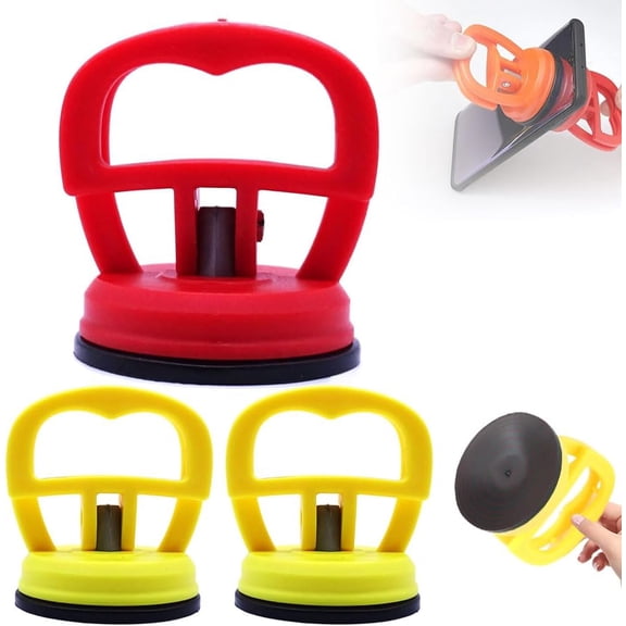 Mini Car Dent Repair Puller, 3-in-1 Paintless Dent Removal Kit with Strong Suction Cups, Handheld Auto Body Dent Puller Tool for Small Dings and Dents on Cars, Trucks, and Home Appliances