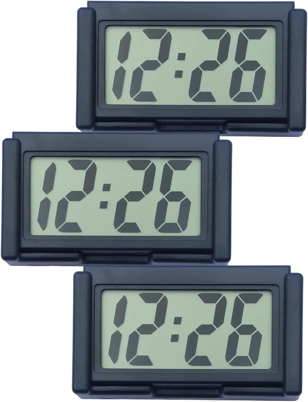 Mini Digital Clock Module Mini Car Digital Clock, Auto LCD Display Clocks Battery Operated for ...