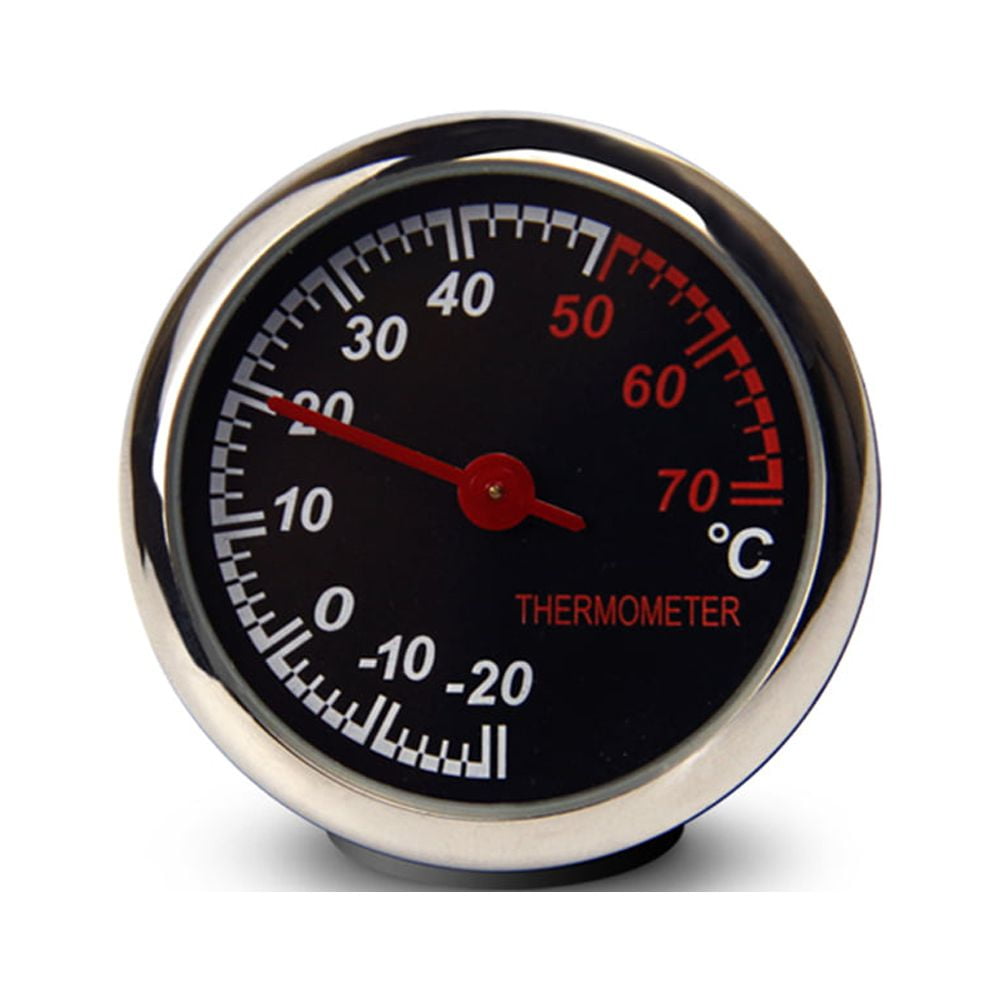 Mini Car Interior Digital Clock Thermometer Guage Meters For Dashboard