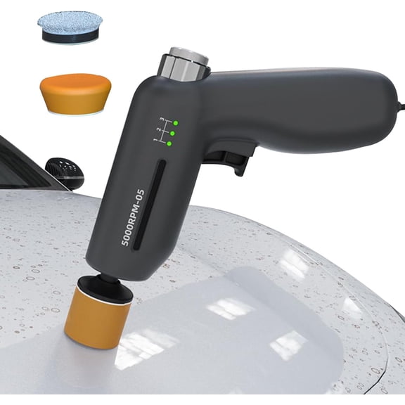 Mini Car Polisher - 13.4x14.6cm Car Scratch Repair Machine, 12 v Electric Vehicle Polishing Machine, Multi-Functional Ergonomic Automotive Waxing | Scratch Vehicle Polisher for Waxing Trailer Rv Truc