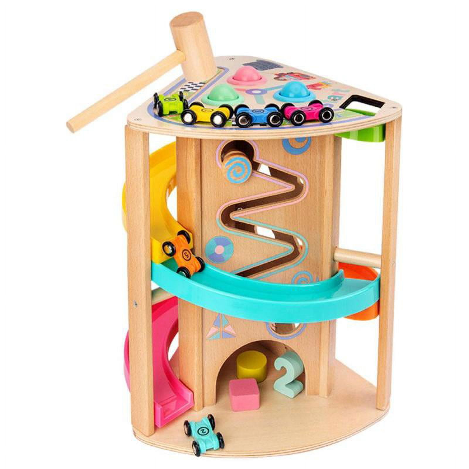 Mini Car Ramp Toy for 1 2 3 Year Old , Infant Race Track Toy with ...