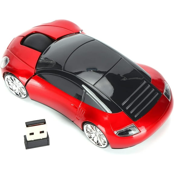 Mini Car Shape 2.4G Wireless Mouse Receiver with USB Interface for Notebooks Desktop Computers