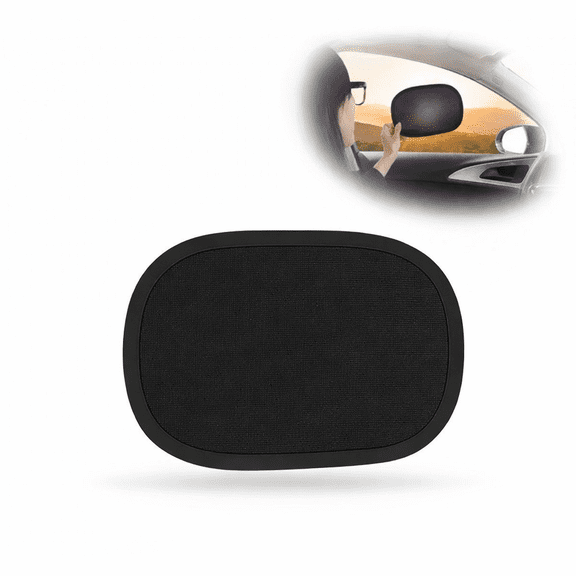 Mini Car Side Window Sun Shade - Compact High-Density Mesh UV Protector - Small Flexible Sun Glare Blocker - Does Not Block Side Mirrors - Universal Fit for All Vehicles