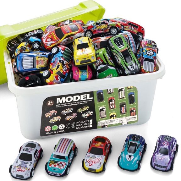 Mini Car Toys 50 Pack Pull Back Race Cars for Kids Mini Vehicles Toy Boys and Girls Christmas Birthday Party Gifts