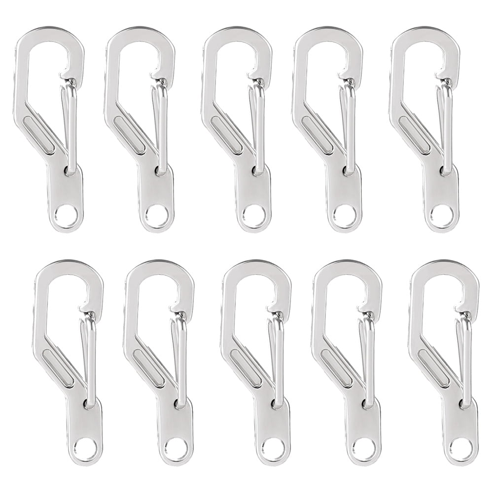 Mini Carabiner Clips with Metal Spring Wiregate Hook and Little