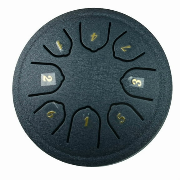 Mini Carbon Steel Hollow Drum 4.5 Inch 8-Tone Beginner Steel Tongue Drum Percussion Instrument Children'S Music