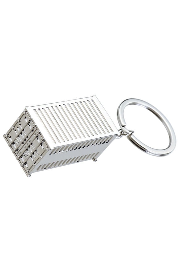 Mini Cargo Container Keychain Alloy Made Multipurpose Gift For Men Women
