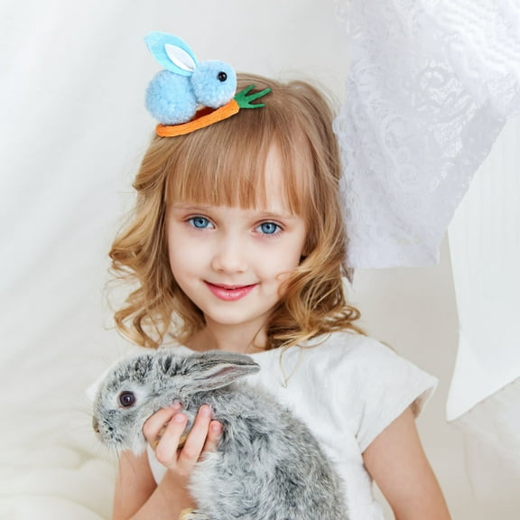 Mini Carrot Hairpin under $5! Kadlawus Easter Hair Clip, Mini Carrot Bunny Hairpin, Cute Children's Hair Accessories, Women's Hair Clips, Spring Holiday Gift, Fluffy Bunny Hairpins