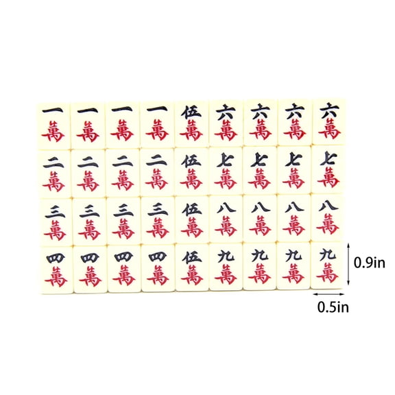 Mini Carved Mahjong Set 2Cm With Portable Leather Box For Travel Entertainment Includes 136 Tiles And 3 Dice
