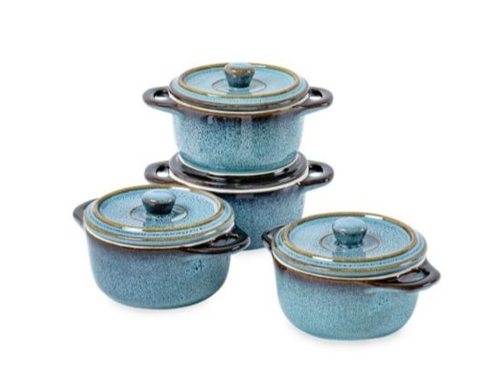 Starfrit 0621420080000 5.3" Mini Cast Iron Au Gratin Dishes, Set Of 2