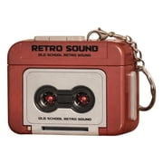 Mini Cassette Player, Portable Cassette Recorder with Built In Microphone, Audio Keychain Player, Compact Tape Player with Mic for Playback and Voice Recording