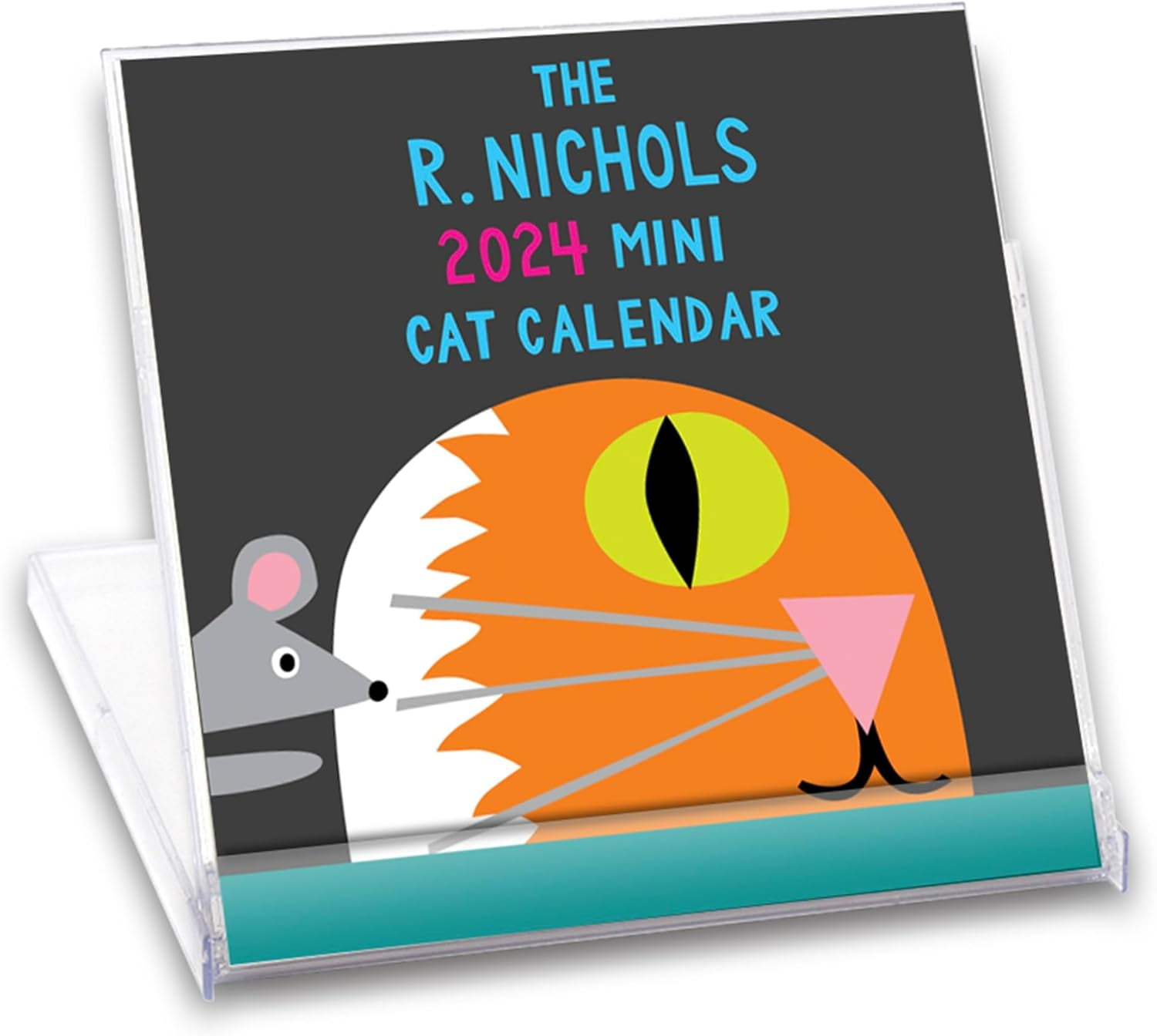 Mini Cat Desk Calendar 2024 - Sting Monthly Desktop Calendars For Home ...