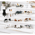 thumbnail image 1 of Mini Cat Desk Figurines – Set of 13 Adorable Handcrafted Kittens for Your Workspace, Cute Resin Cat Car Dashboard Decoration, Mini Cats Ornament for Computer Monitor Mirror Home Desk Office, 1 of 8