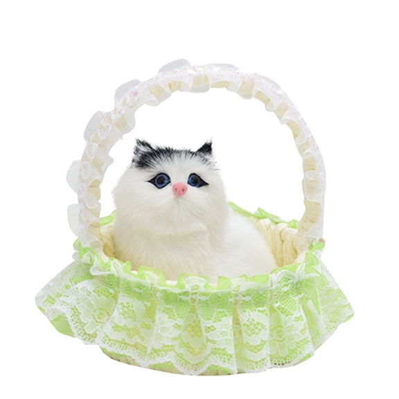 Toy Funny Toys Cat In The Lace Hanging Doll Mini Kitty With Meow Sounds Sleeping Cute for Children