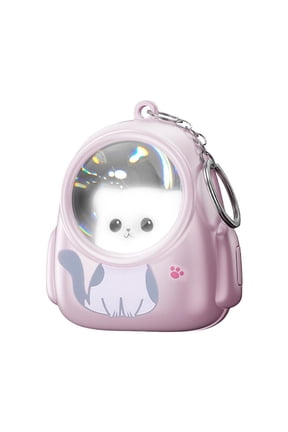 Mini Cat Keychain Flashlight, Cute Cartoon Portable LED Floodlight Pendant Light for Kids, Girls, Cat Lovers - Compact Emergency Light for Keys, Bags