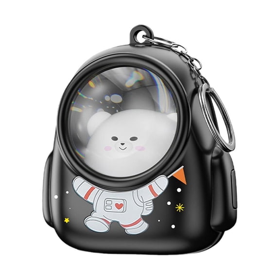 Mini Cat Keychain Flashlight, Cute Cartoon Portable LED Floodlight Pendant for Kids & Adults, Small Pocket Light for Keys, Bags, Emergency