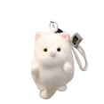 thumbnail image 1 of Mini Cat Plush Toy Soft Sensory Hand Exercise Stress Relief Gift White, 1 of 6