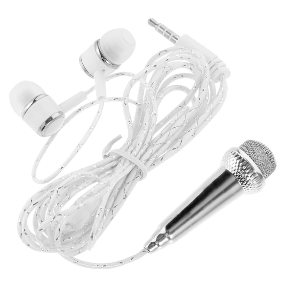 Raindrops Durable Mini Microphone for Home Use Made from Sturdy Plastic in Silver Color 0.5 Inch