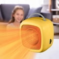 thumbnail image 1 of Mini Ceramic Space Heater 400W Personal Desktop Heater with Overheat Protection Quiet Fan Forced Heating for Office Desk Bedroom Small Room Use Portable Handle 110V, 1 of 9